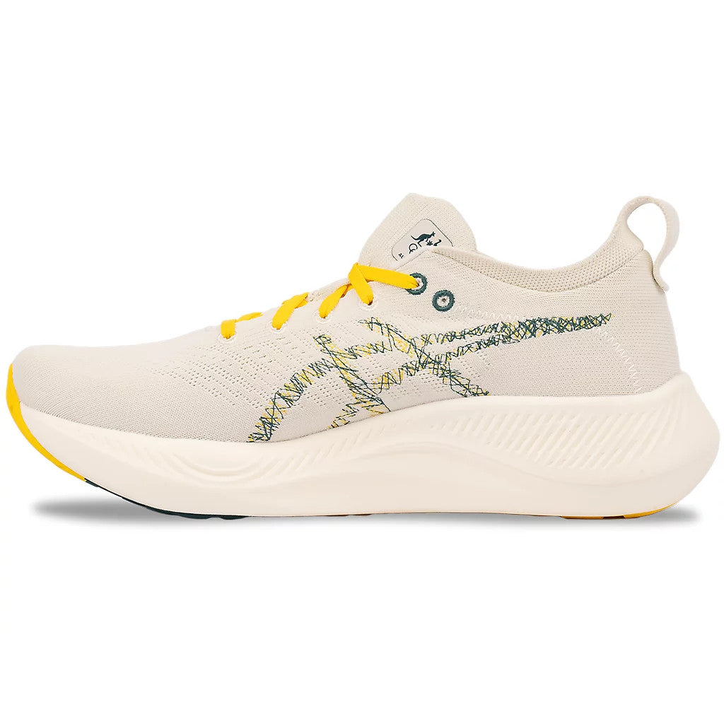 Tênis Asics Nimbus Mirai Paris White Au Gold