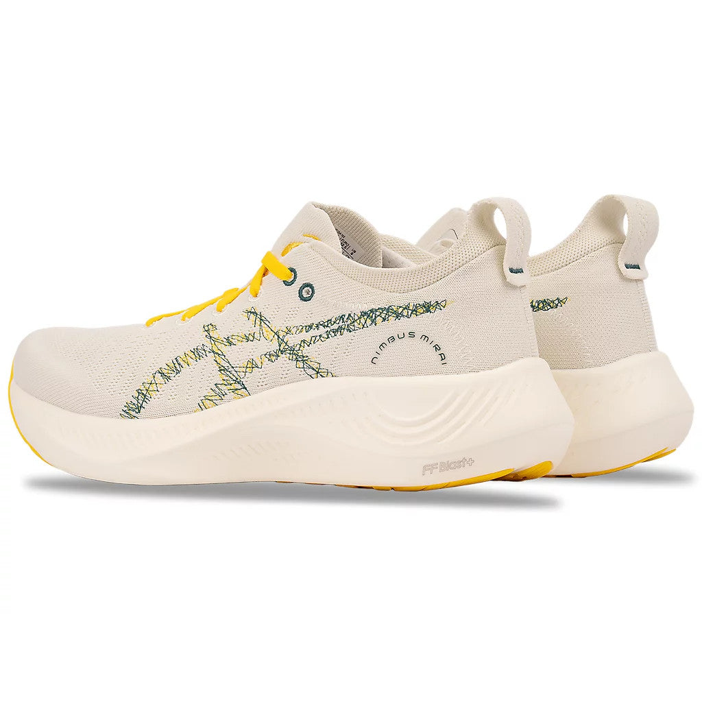 Tênis Asics Nimbus Mirai Paris White Au Gold