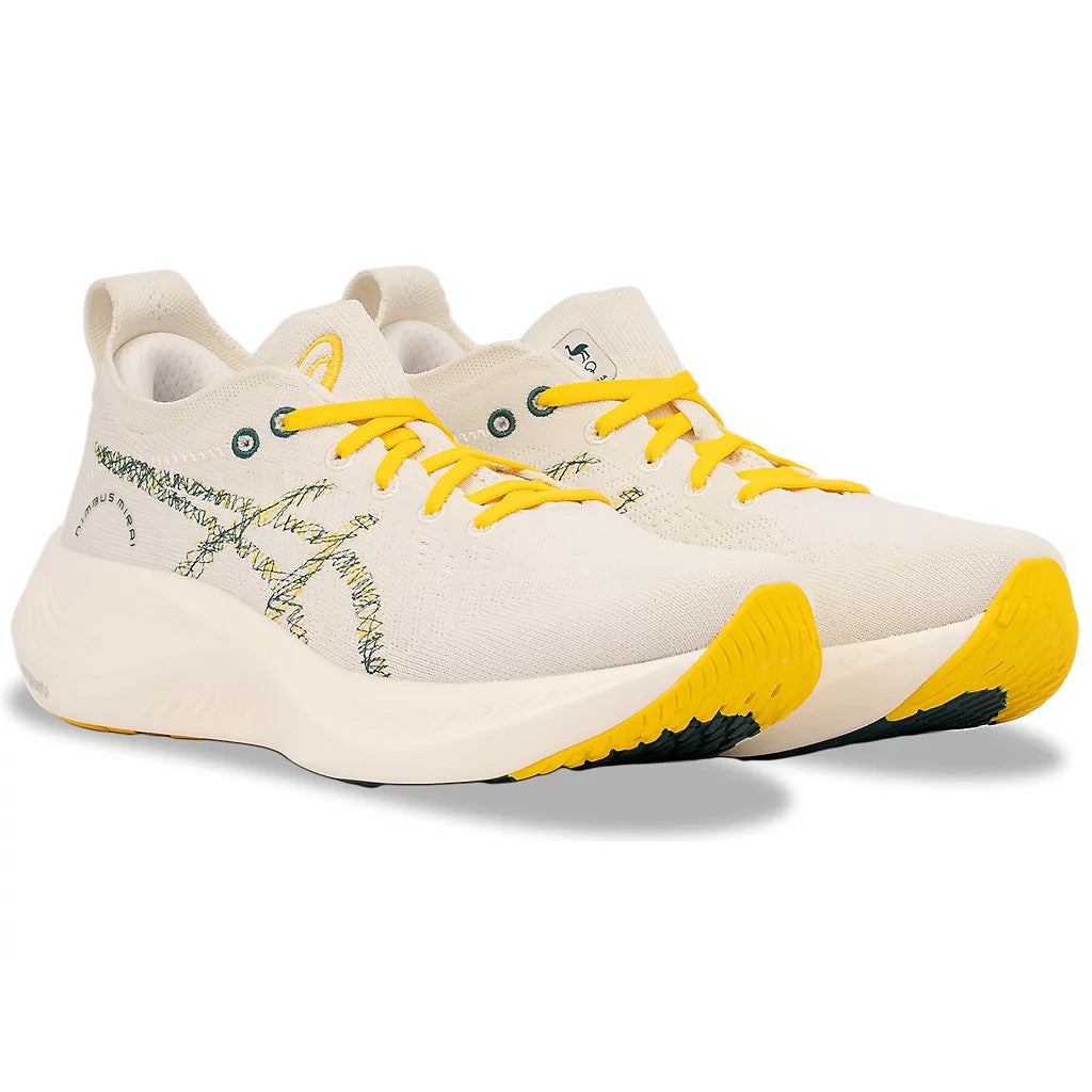 Tênis Asics Nimbus Mirai Paris White Au Gold