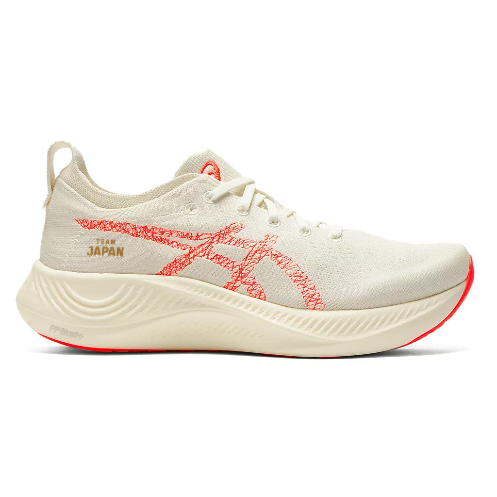Tênis Asics Nimbus Mirai Paris White Sunrise Red