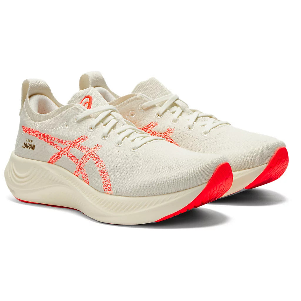 Tênis Asics Nimbus Mirai Paris White Sunrise Red