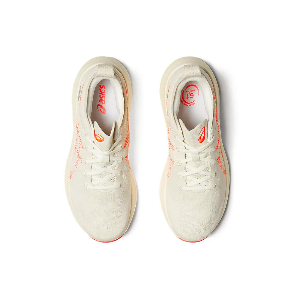 Tênis Asics Nimbus Mirai Paris White Sunrise Red