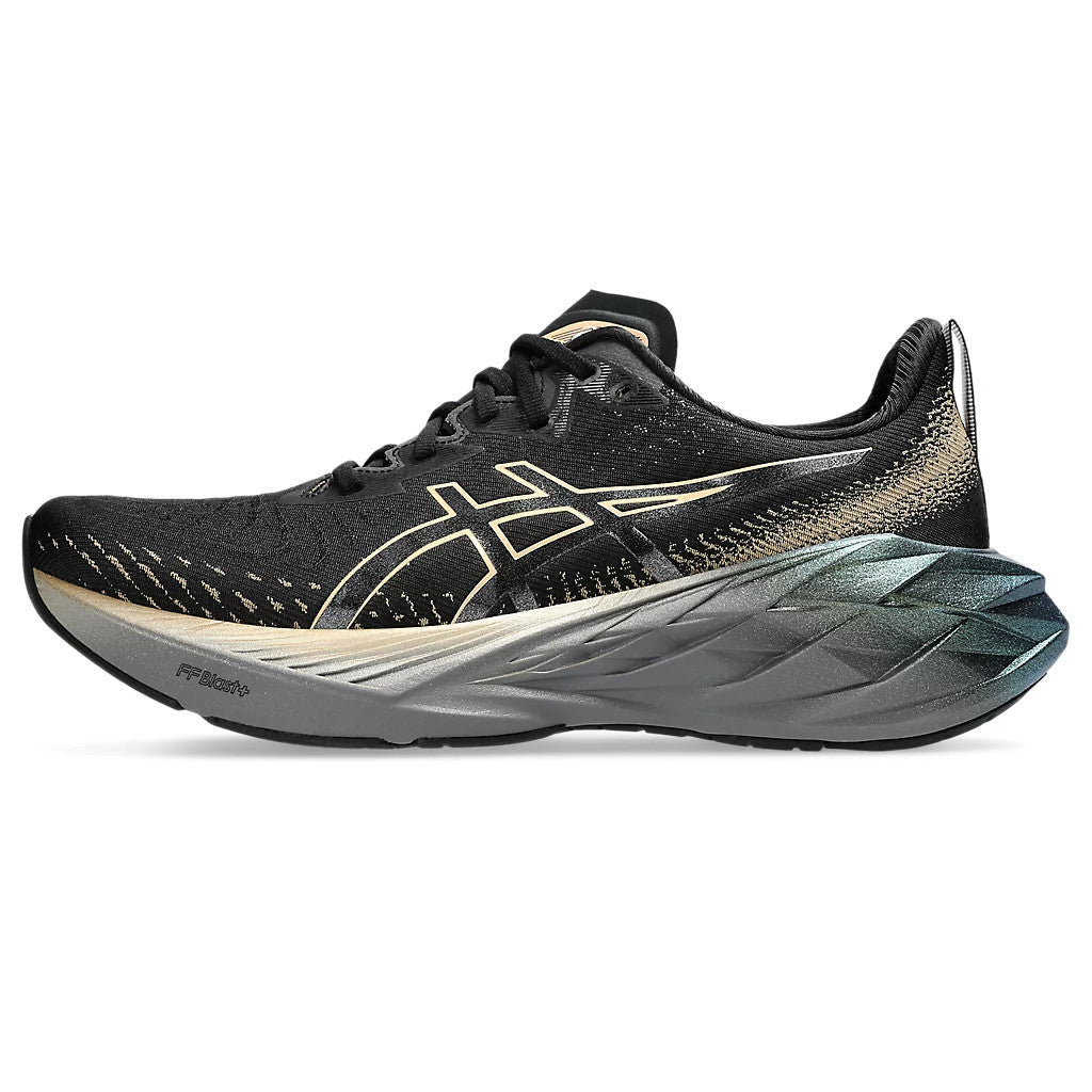 Tênis Asics Novablast™ 4 Platinum Preto Dourado
