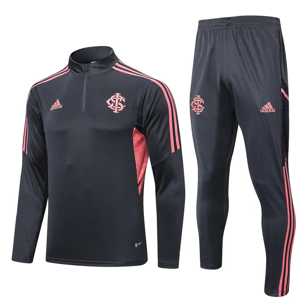 Conjunto Internacional Zíper Curto 2022/23 - Cinza