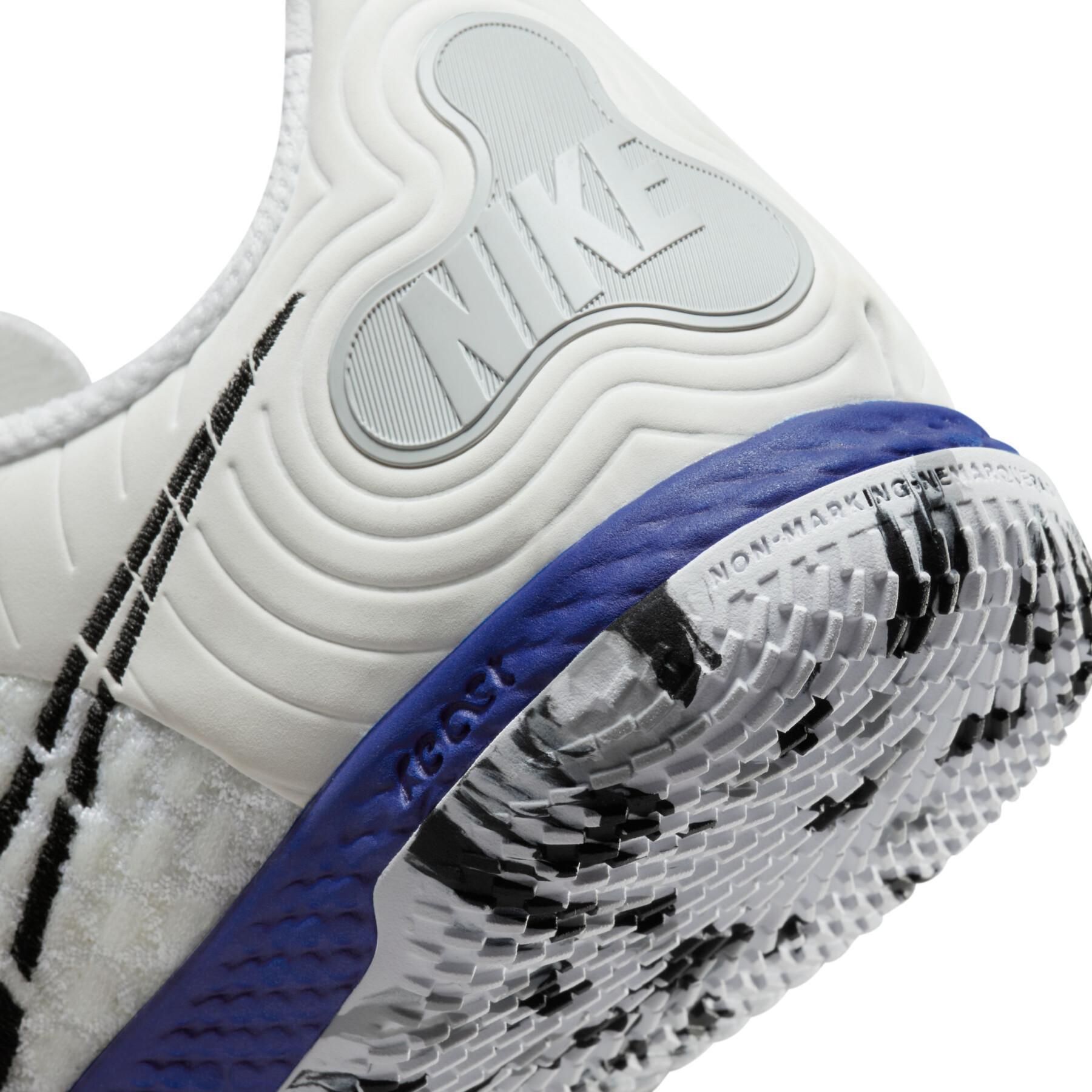 Chuteira Nike ReactGato Futsal - White/Racer Blue/Volt
