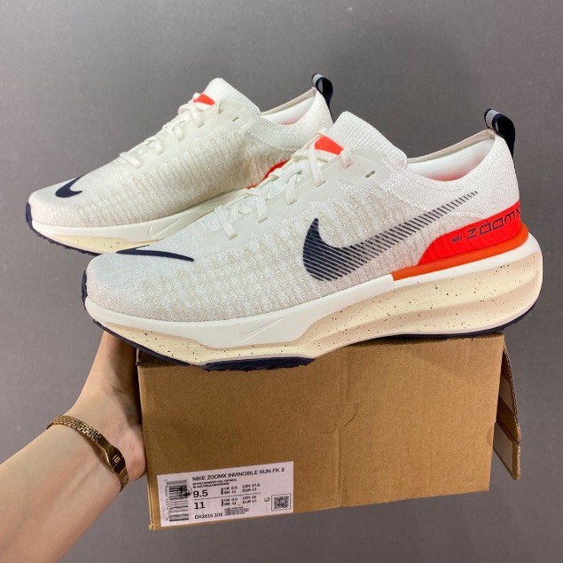 Tênis Nike Invincible Run 3 Branco Vermelho