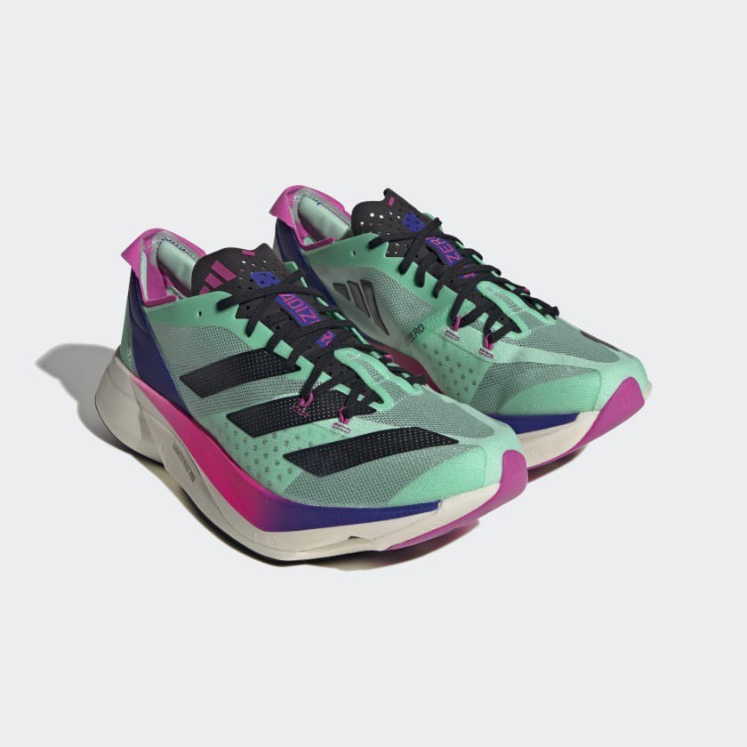 Tênis Adidas Adizero Adios Pro 3 - Verde Água/Preto/Rosa