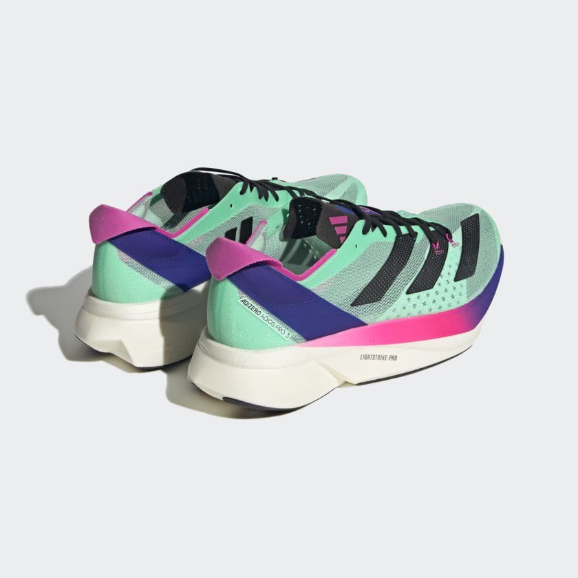 Tênis Adidas Adizero Adios Pro 3 - Verde Água/Preto/Rosa