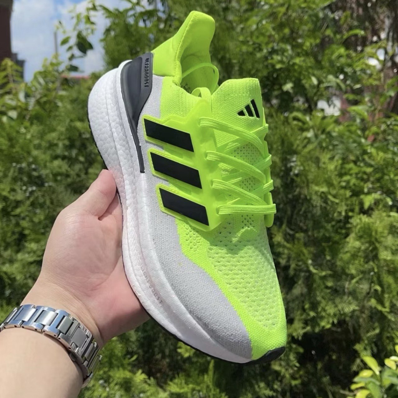 Tênis Adidas Ultraboost 5 Verde Cinza