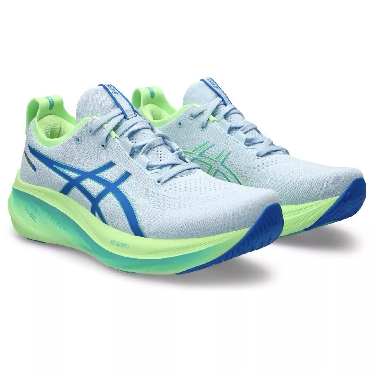 Tênis Asics Gel - Nimbus 26 - Azul com Verde