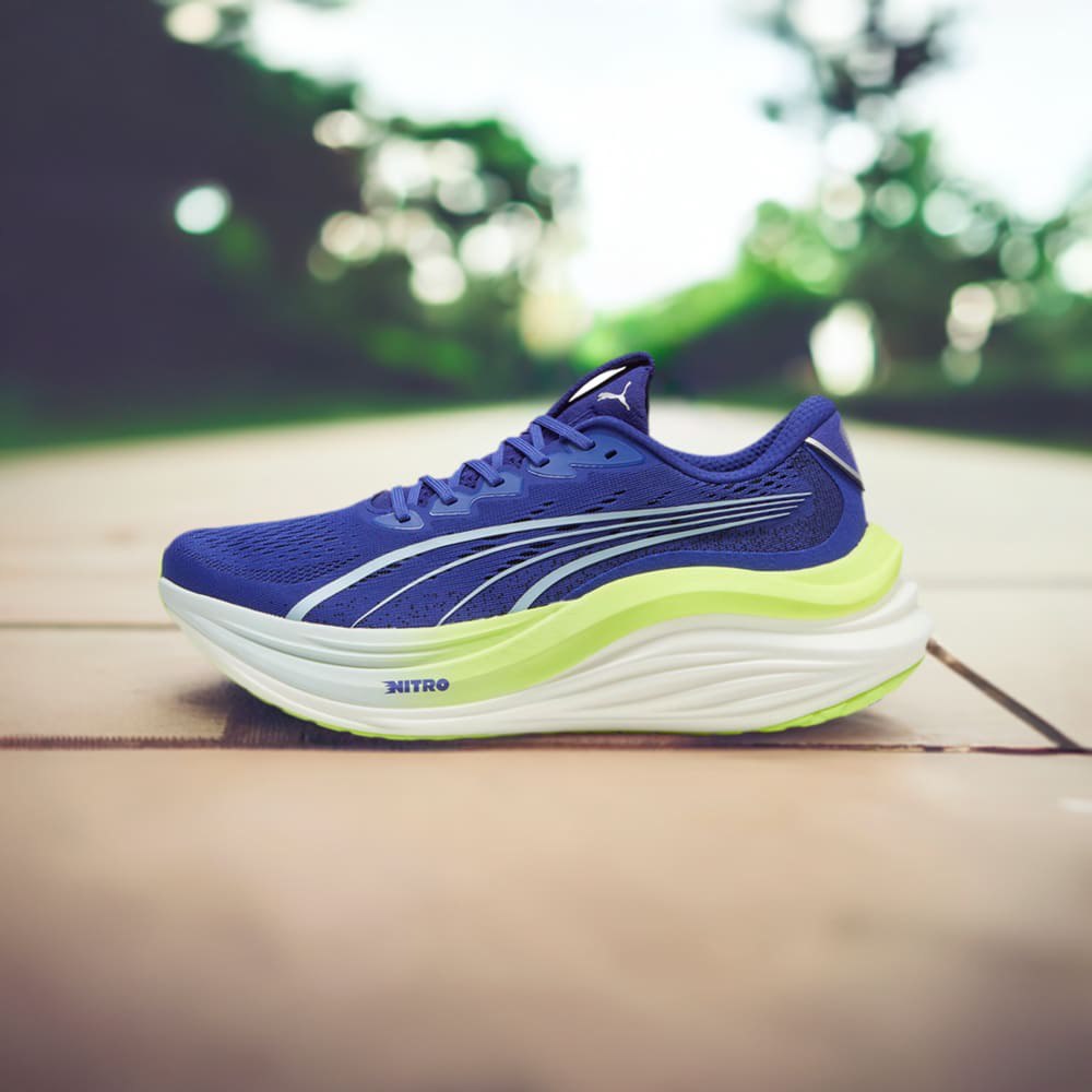 Tênis Puma MagMax NITRO - Azul com Verde