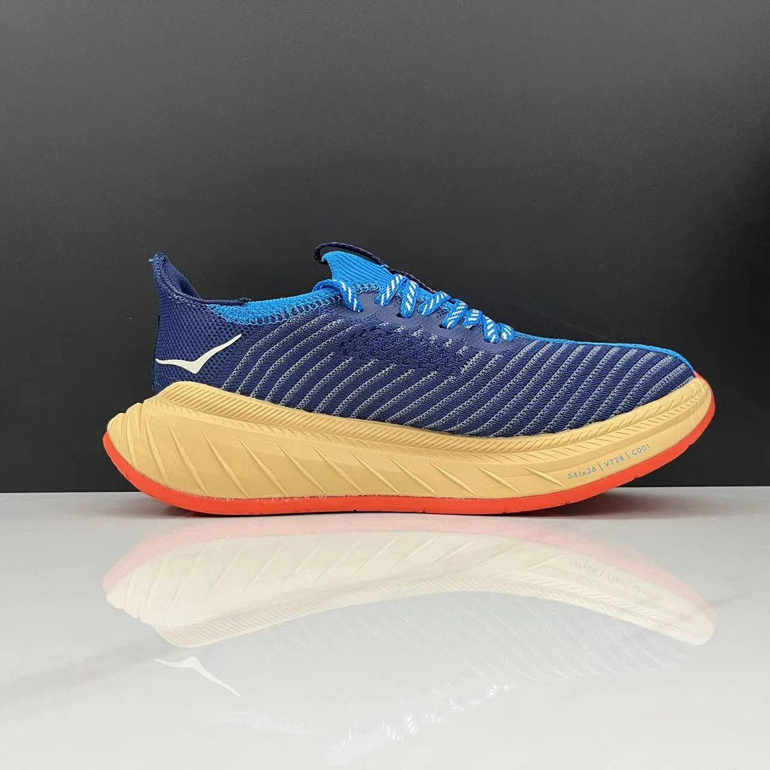 Tênis Hoka Carbon X3 - Azul/Laranja