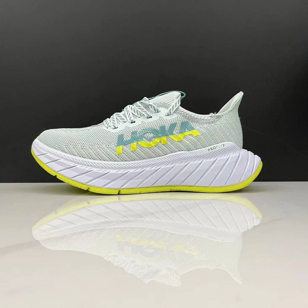 Tênis Hoka Carbon X3 - Verde/Cinza
