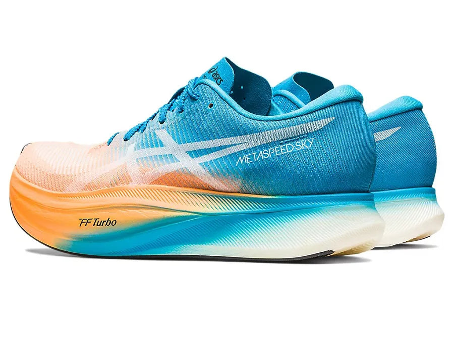 Tênis Asics Metaspeed SKY+ Laranja e azul